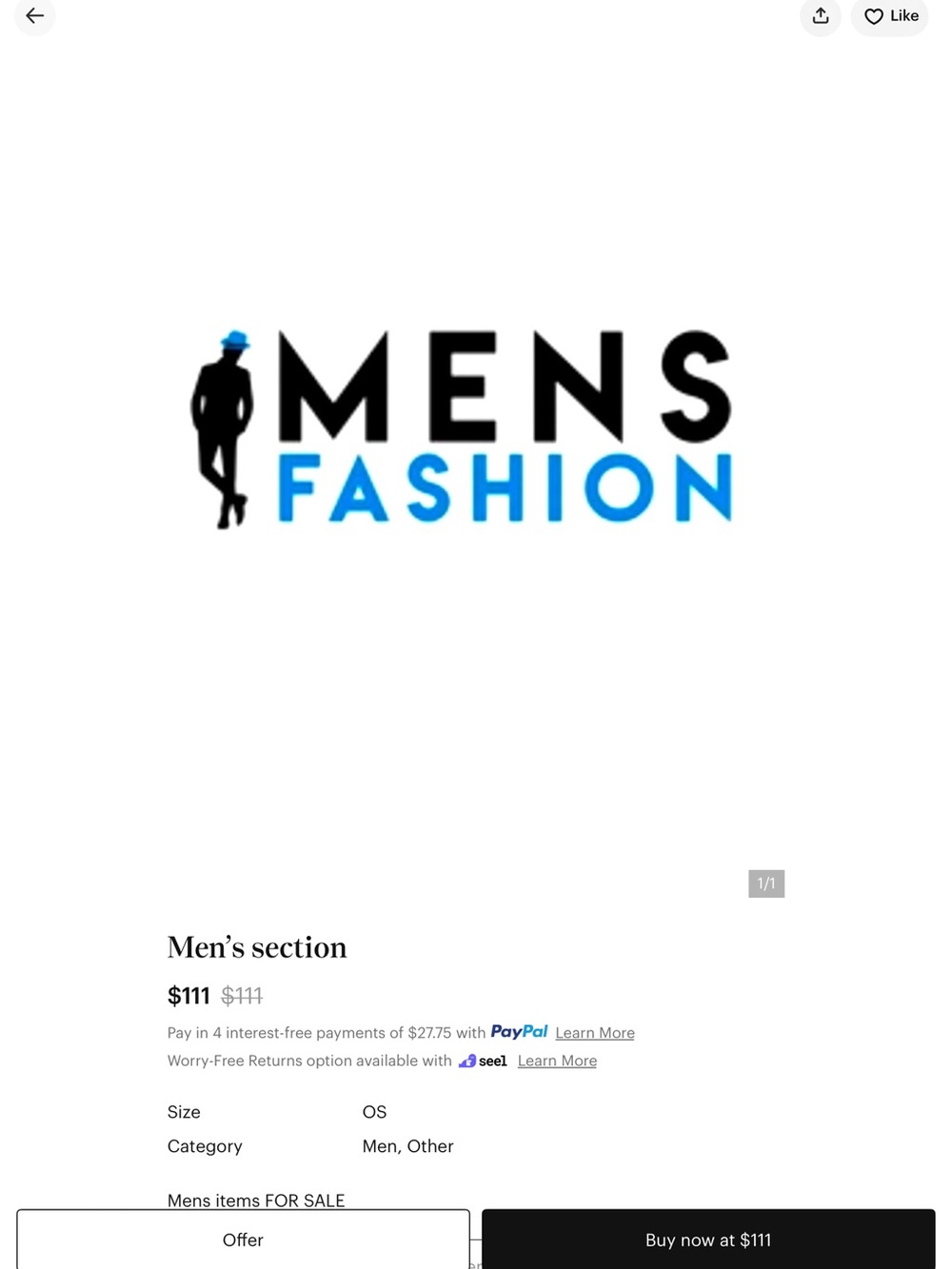 Men’s for sale